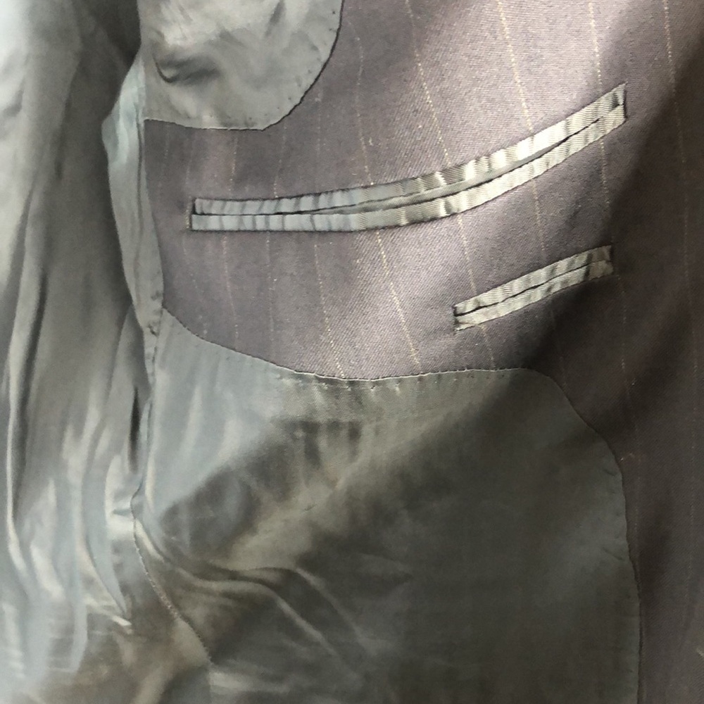 Men’s Hart Schaffner & Marx Gold Trumpeter Nordstrom Pinstripe Suit - Picture 7 of 12